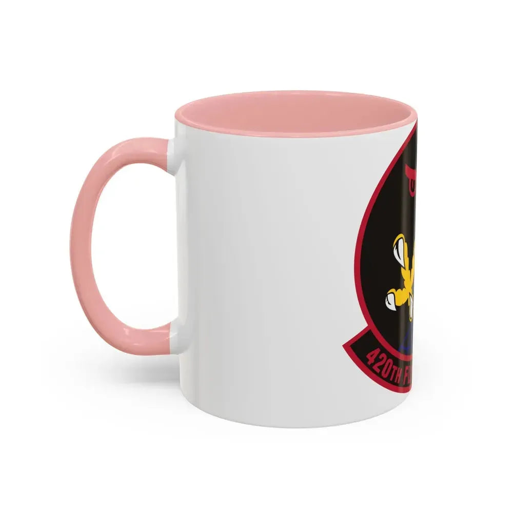 420 Flight Test Squdron AFMC (U.S. Air Force) Accent Coffee Mug - Go Mug Yourself