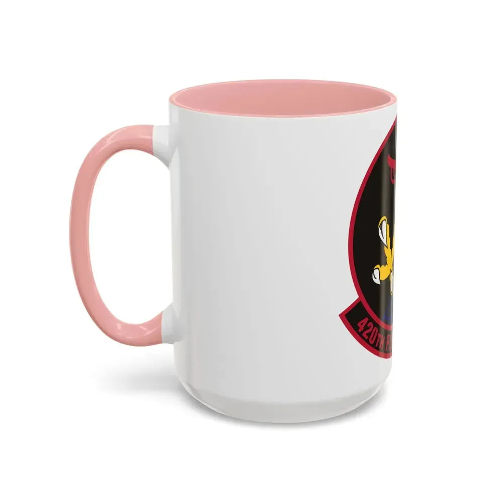 420 Flight Test Squdron AFMC (U.S. Air Force) Accent Coffee Mug - Go Mug Yourself