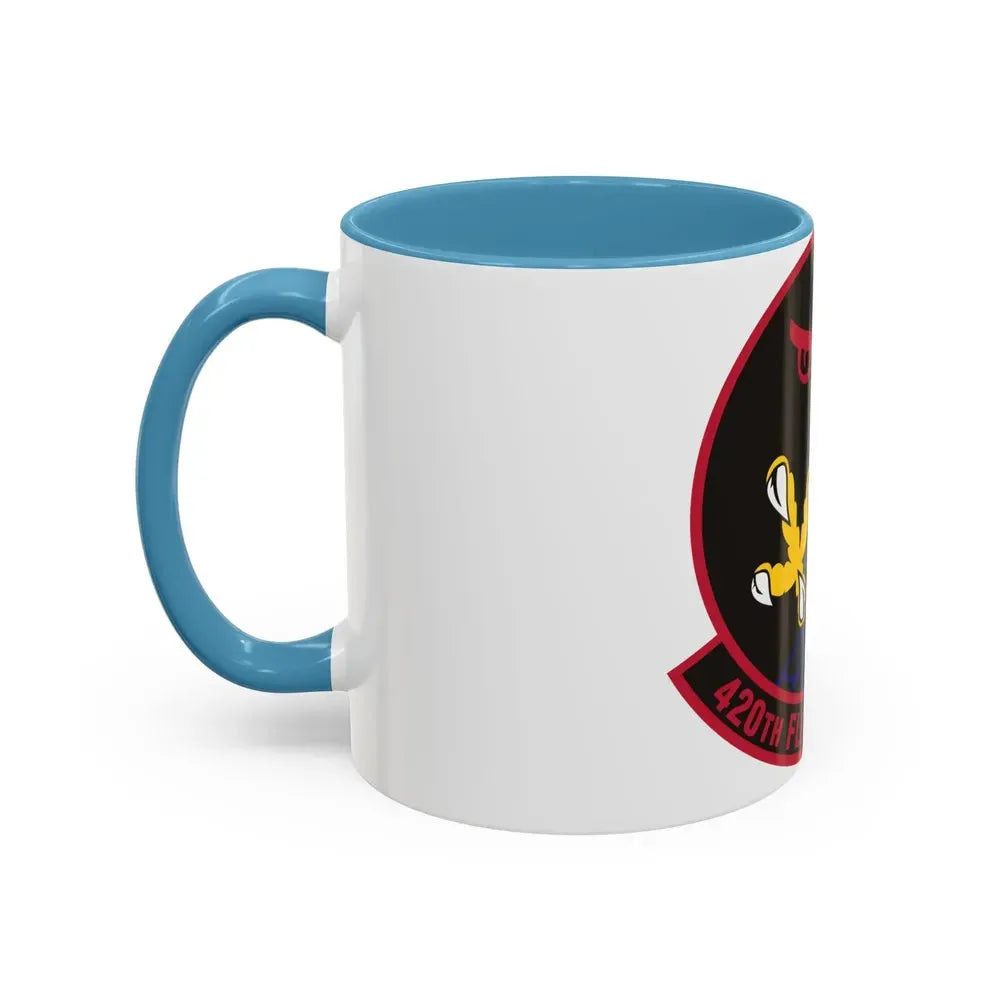 420 Flight Test Squdron AFMC (U.S. Air Force) Accent Coffee Mug - Go Mug Yourself