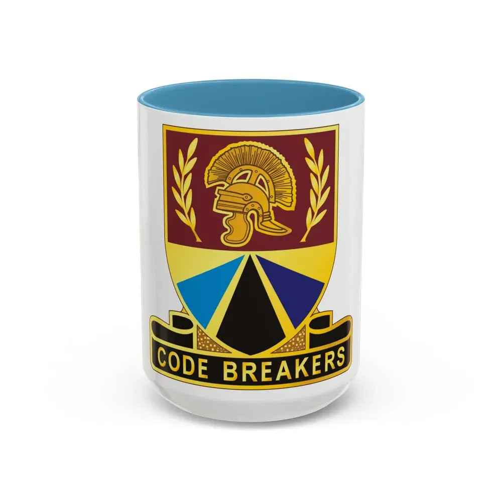 420 Transportation Battalion (U.S. Army) Accent Coffee Mug 15oz Light Blue - Go Mug Yourself
