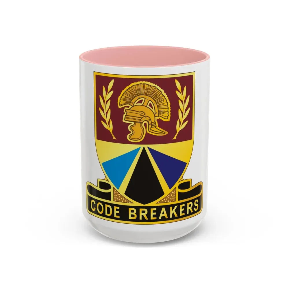 420 Transportation Battalion (U.S. Army) Accent Coffee Mug 15oz Pink - Go Mug Yourself