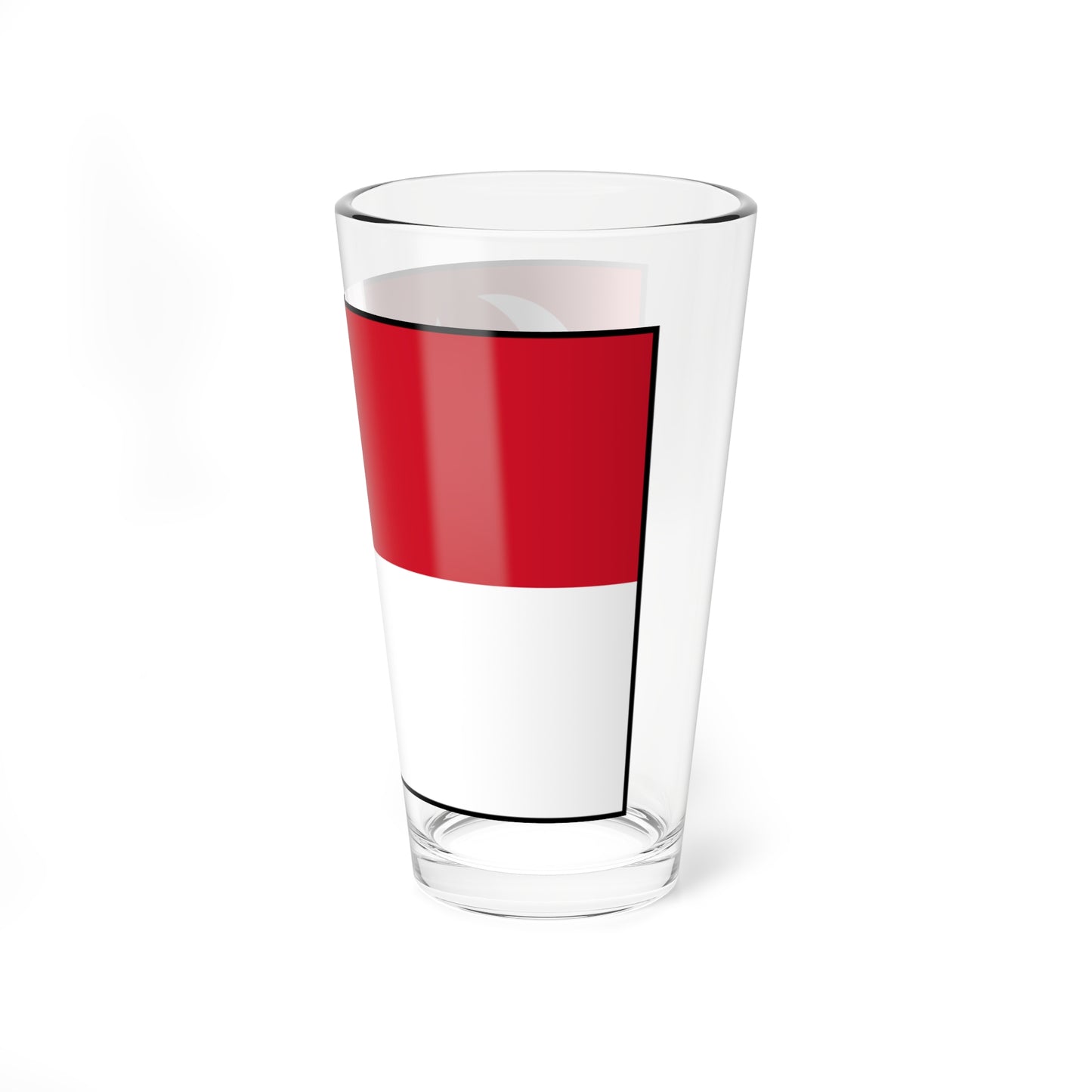 Flag of Singapore bordered (Singapore) Pint Glass 16oz