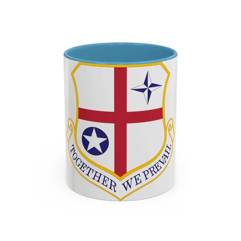420th Air Base Group (U.S. Air Force) Accent Coffee Mug 11oz Light Blue - Go Mug Yourself