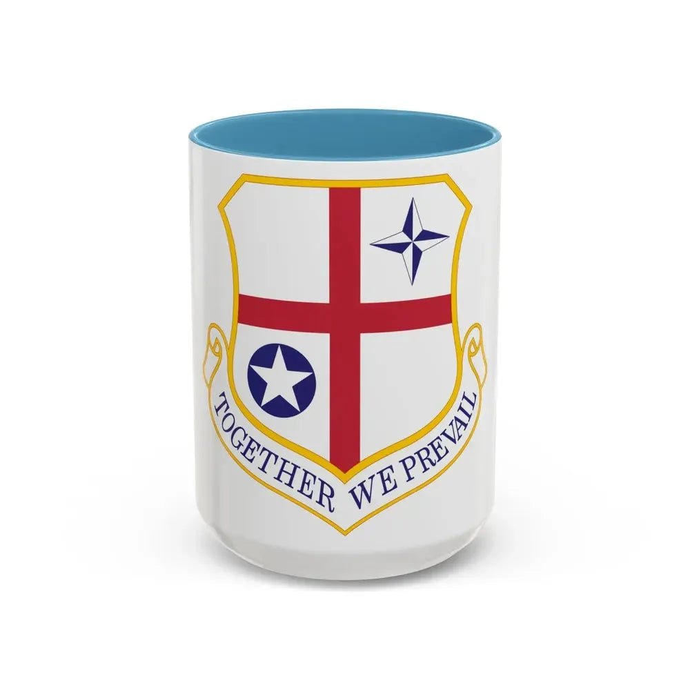 420th Air Base Group (U.S. Air Force) Accent Coffee Mug 15oz Light Blue - Go Mug Yourself