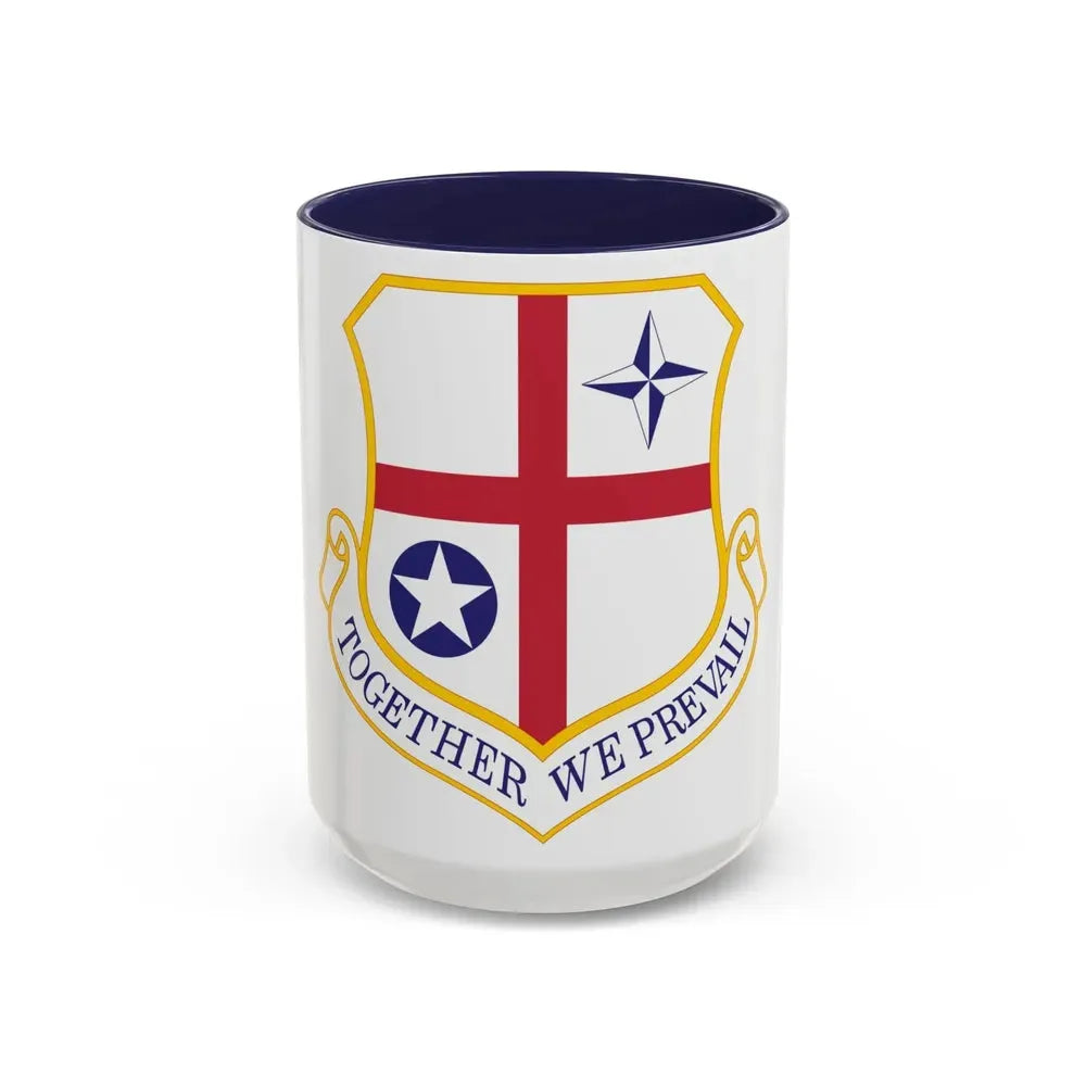 420th Air Base Group (U.S. Air Force) Accent Coffee Mug 15oz Navy - Go Mug Yourself