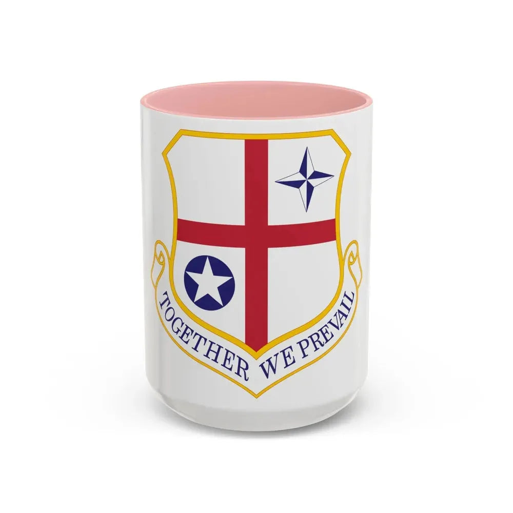420th Air Base Group (U.S. Air Force) Accent Coffee Mug 15oz Pink - Go Mug Yourself