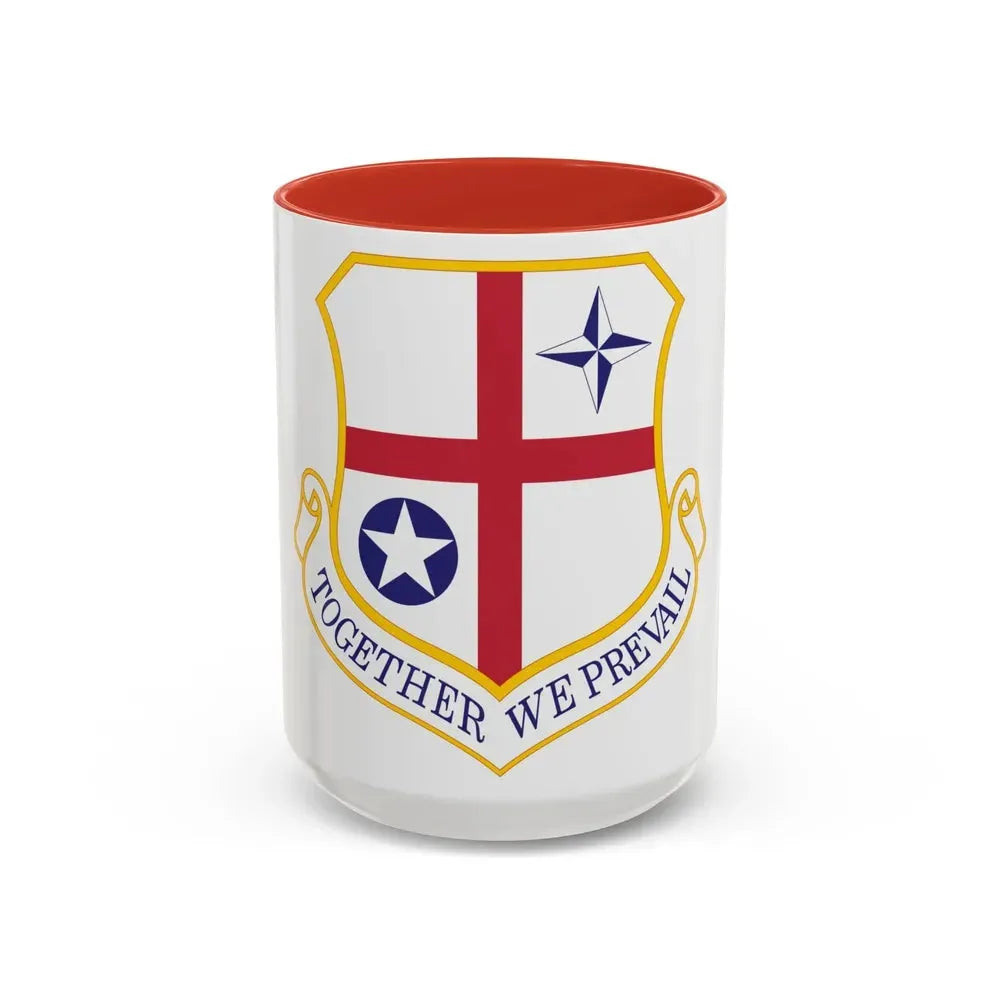 420th Air Base Group (U.S. Air Force) Accent Coffee Mug 15oz Red - Go Mug Yourself
