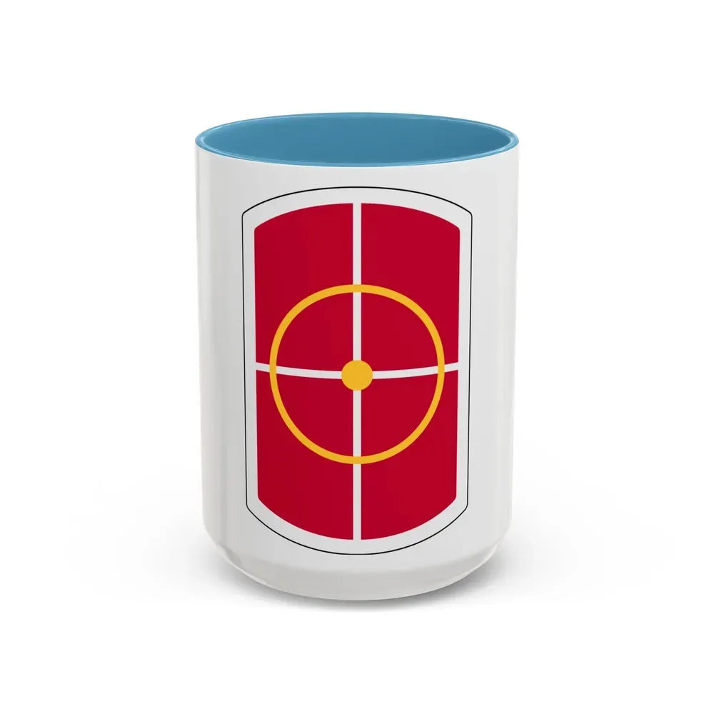 420th Engineer Brigade (U.S. Army) Accent Coffee Mug 15oz Light Blue - Go Mug Yourself
