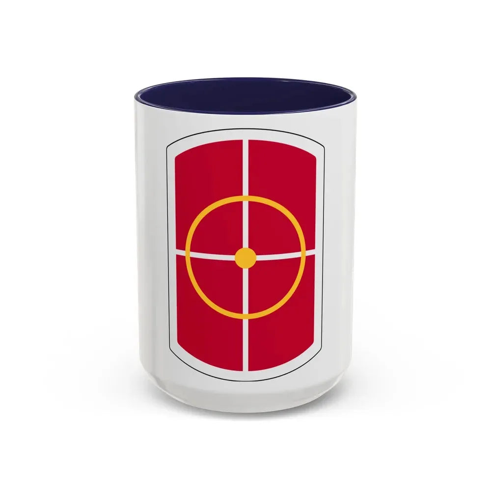 420th Engineer Brigade (U.S. Army) Accent Coffee Mug 15oz Navy - Go Mug Yourself