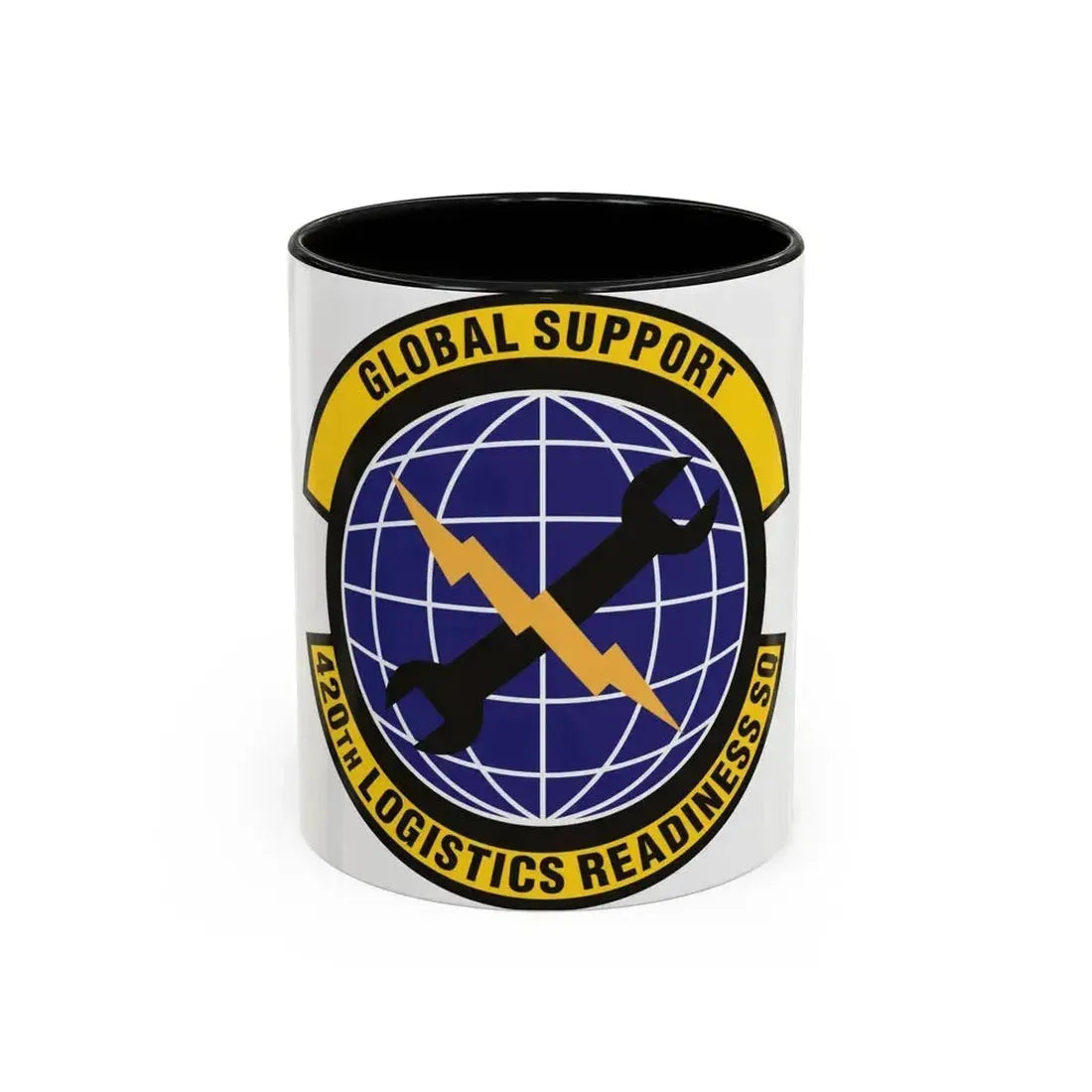 420th Logistics Readiness Squadron (U.S. Air Force) Accent Coffee Mug 11oz Black - Go Mug Yourself