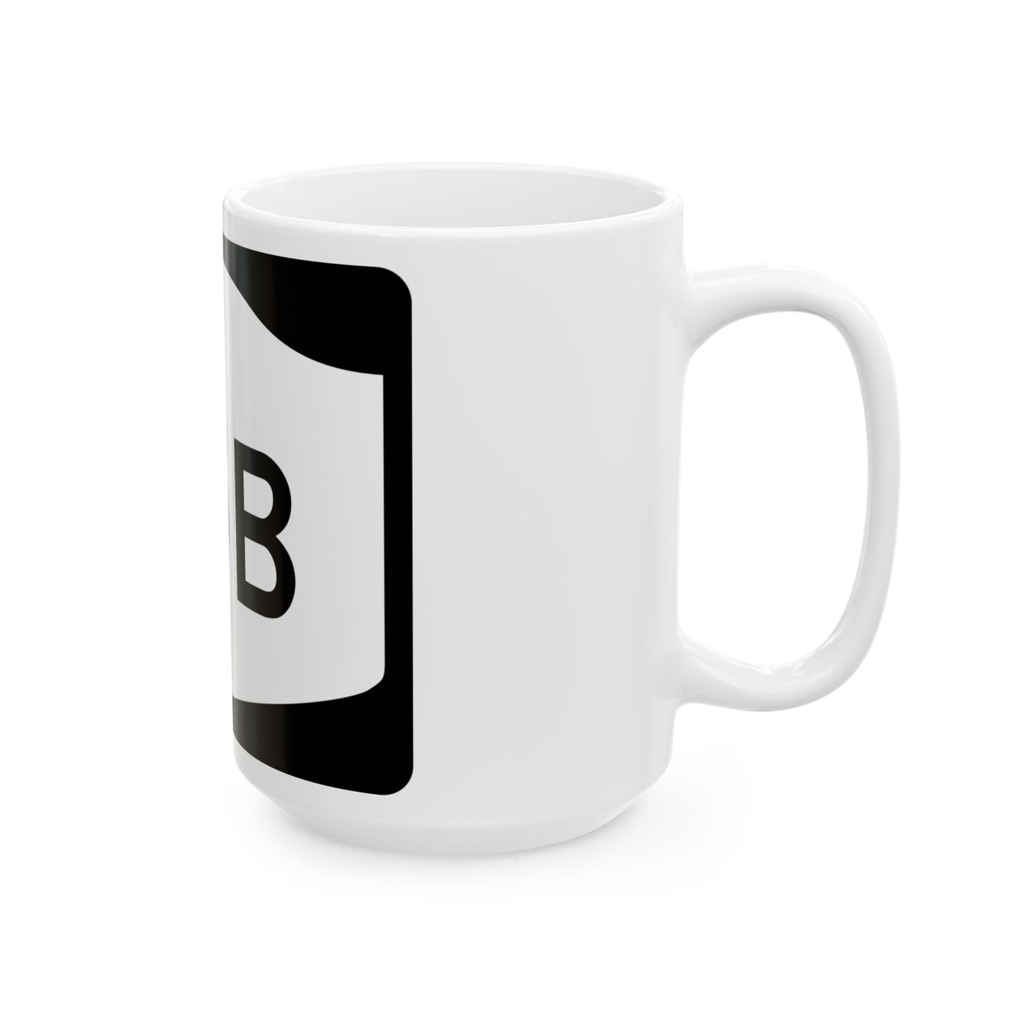 NY-18B (New York) (Road Sign) White Coffee Mug