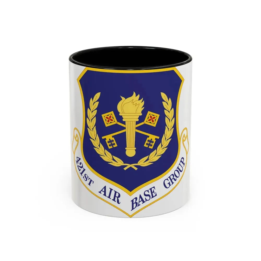 421st Air Base Group (U.S. Air Force) Accent Coffee Mug 11oz Black - Go Mug Yourself