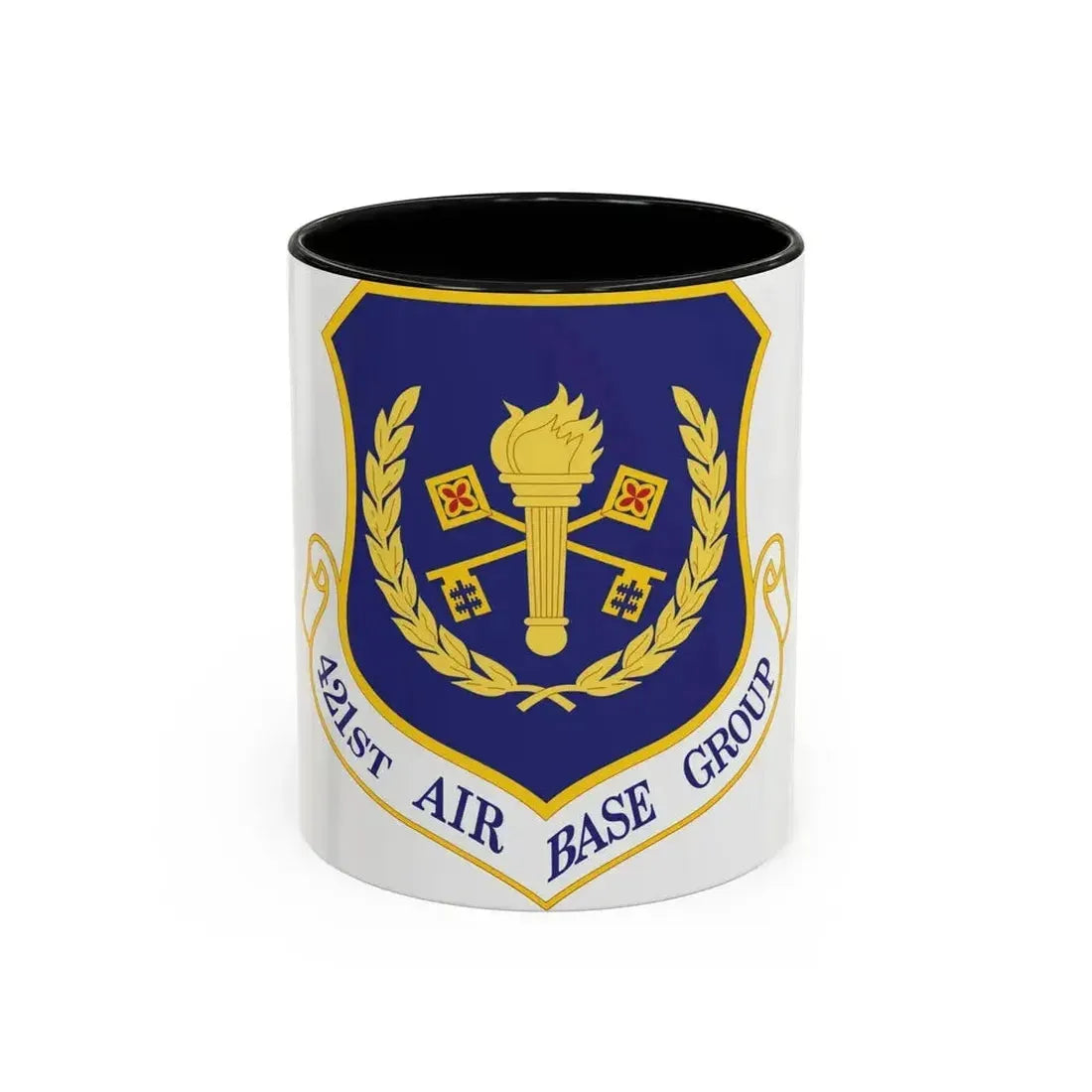 421st Air Base Group (U.S. Air Force) Accent Coffee Mug 11oz Black - Go Mug Yourself