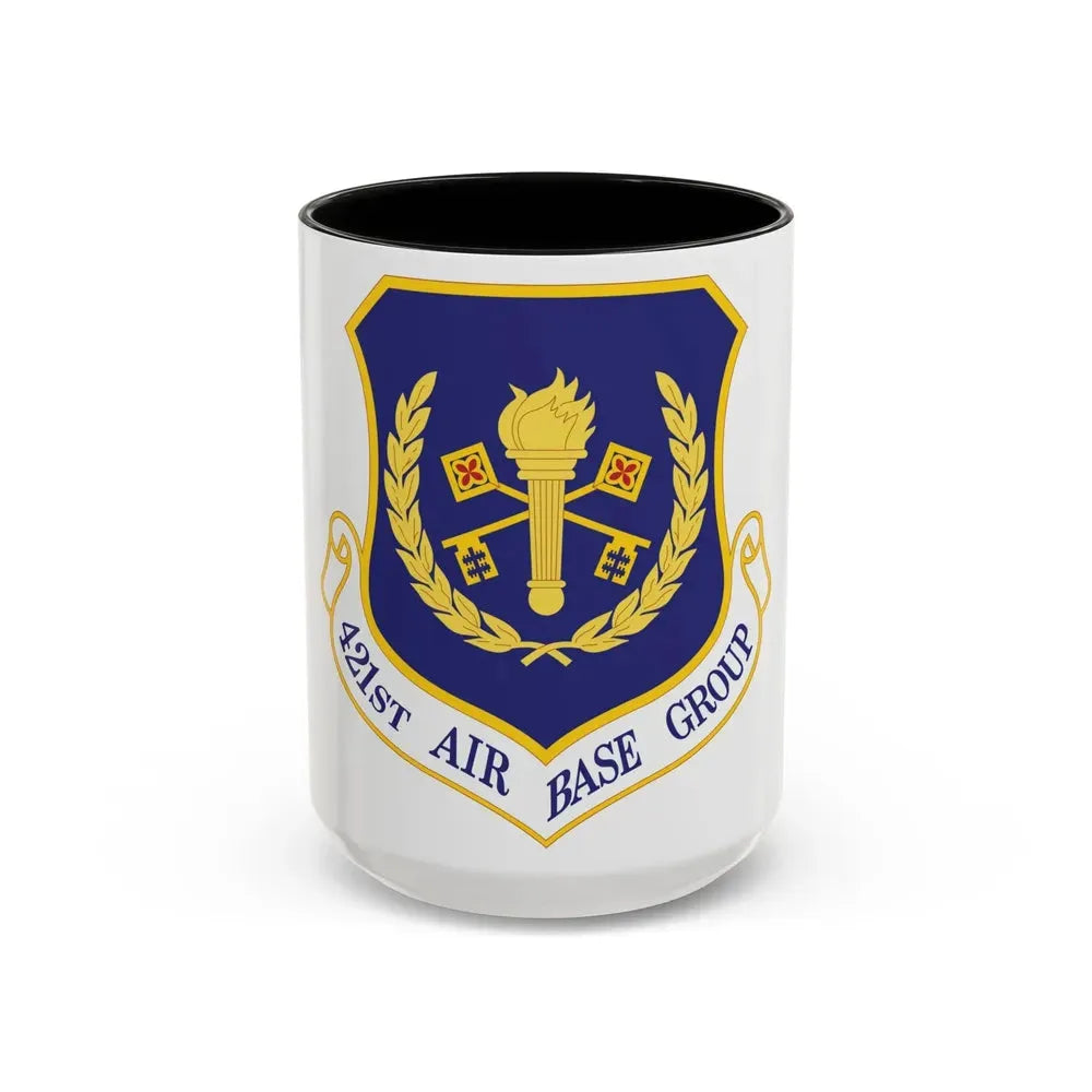 421st Air Base Group (U.S. Air Force) Accent Coffee Mug 15oz Black - Go Mug Yourself