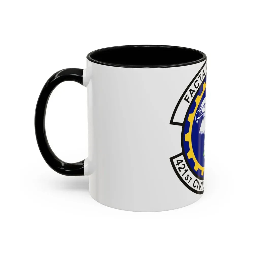 421st Civil Engineer Squadron (U.S. Air Force) Accent Coffee Mug - Go Mug Yourself