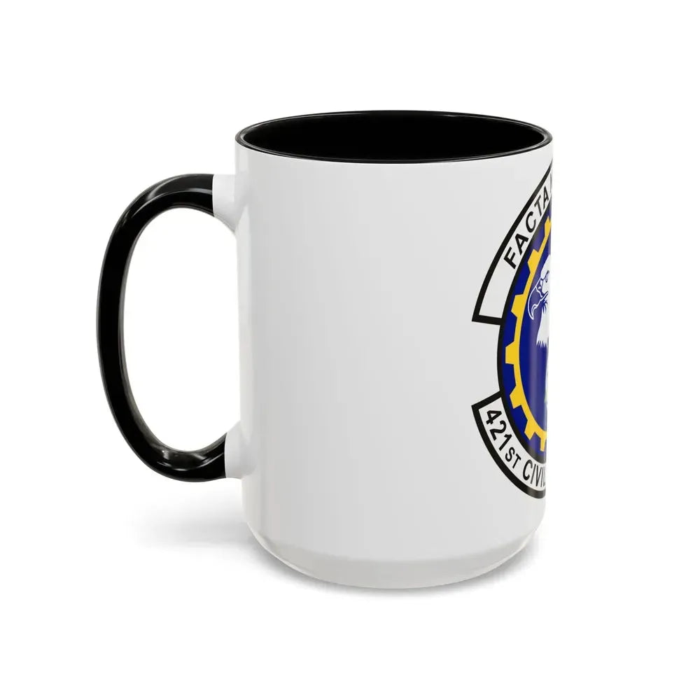 421st Civil Engineer Squadron (U.S. Air Force) Accent Coffee Mug - Go Mug Yourself