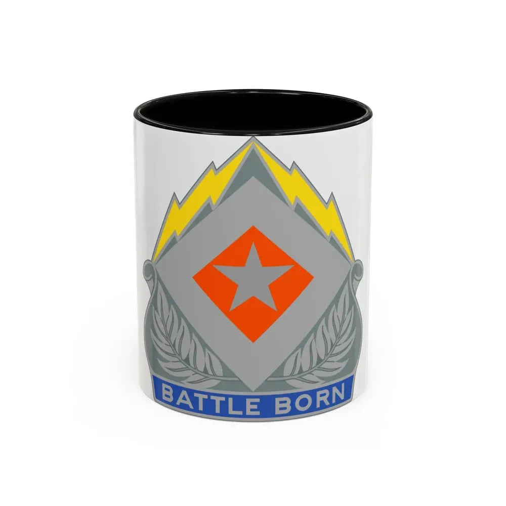 422 Signal Battalion (U.S. Army) Accent Coffee Mug 11oz Black - Go Mug Yourself