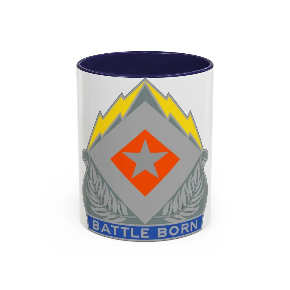 422 Signal Battalion (U.S. Army) Accent Coffee Mug 11oz Navy - Go Mug Yourself