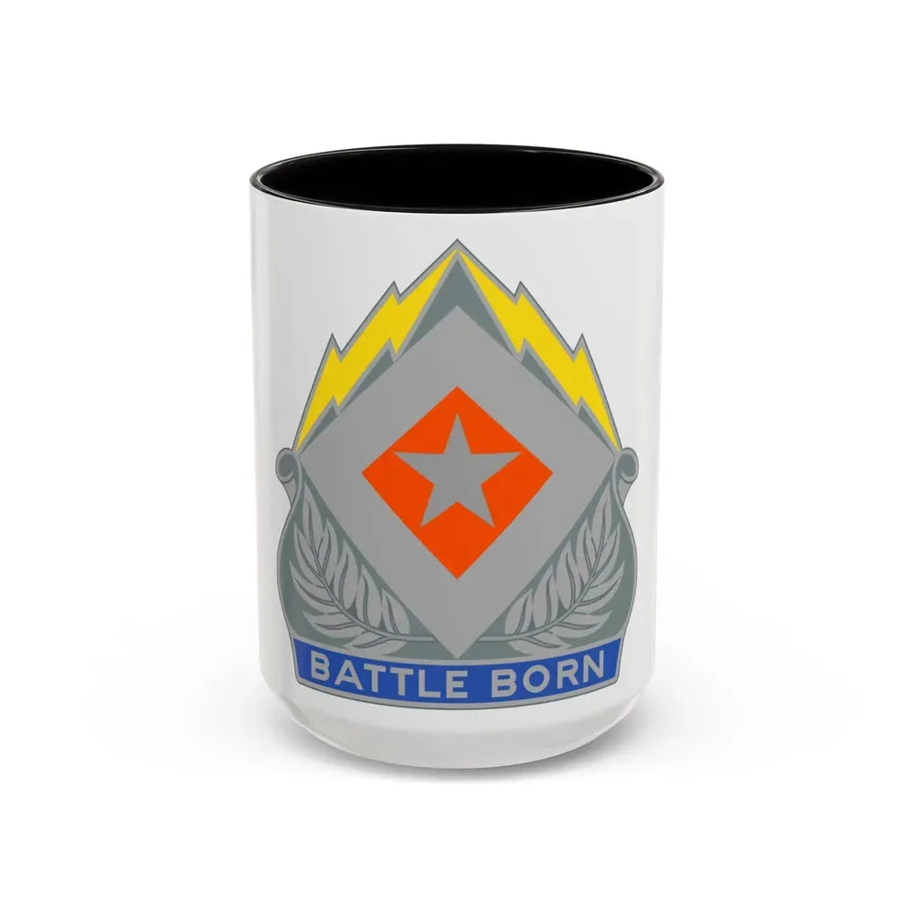 422 Signal Battalion (U.S. Army) Accent Coffee Mug 15oz Black - Go Mug Yourself