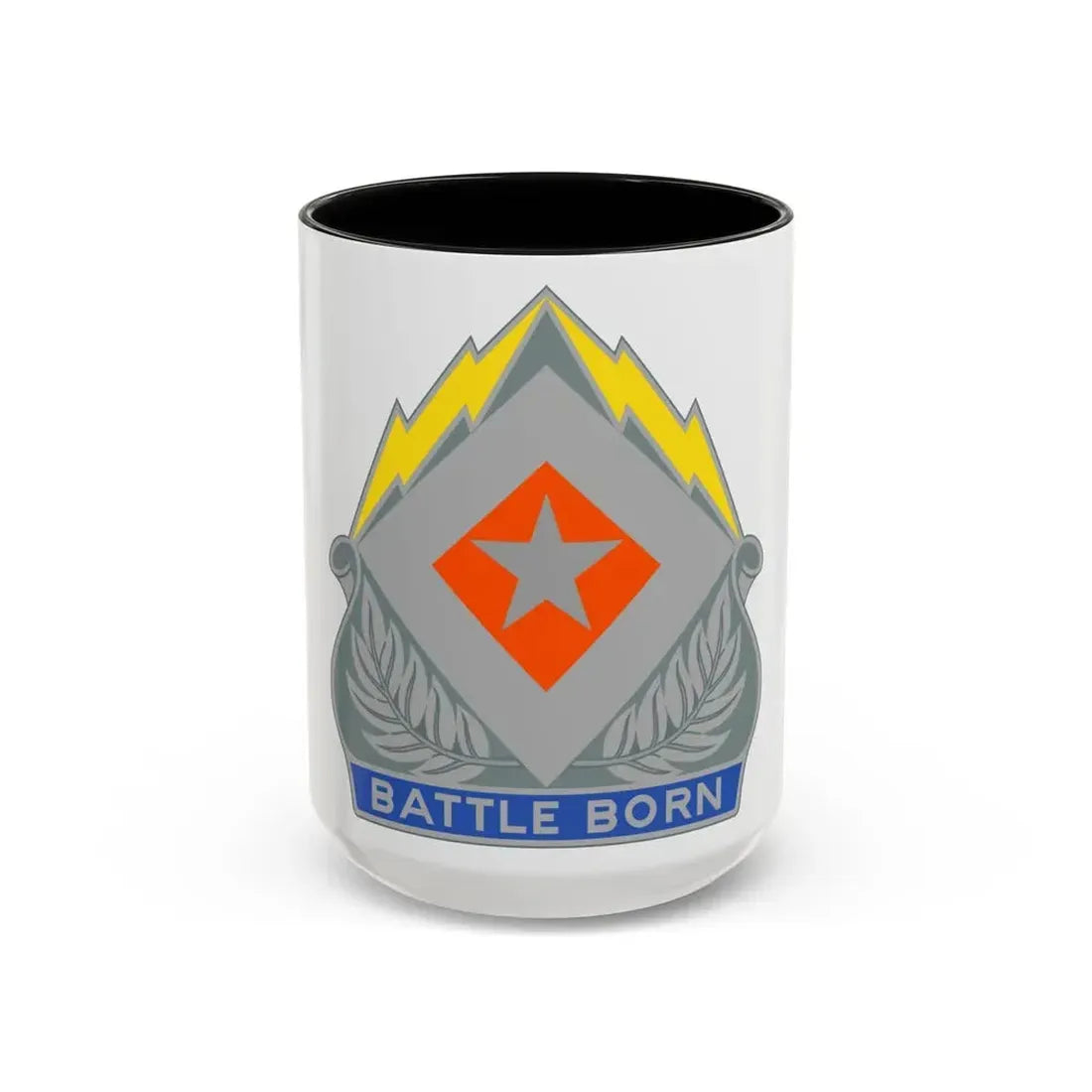 422 Signal Battalion (U.S. Army) Accent Coffee Mug 15oz Black - Go Mug Yourself