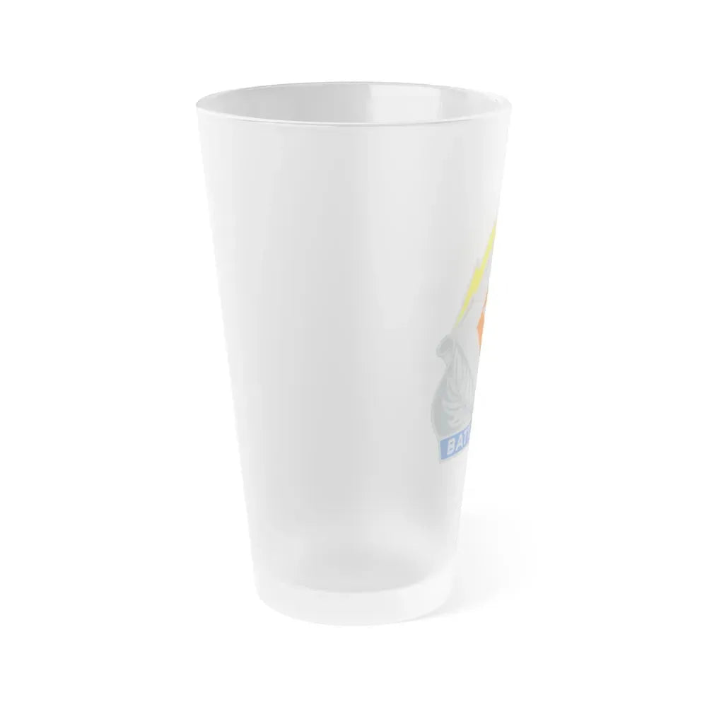 422 Signal Battalion (U.S. Army) Frosted Pint Glass 16oz - Go Mug Yourself