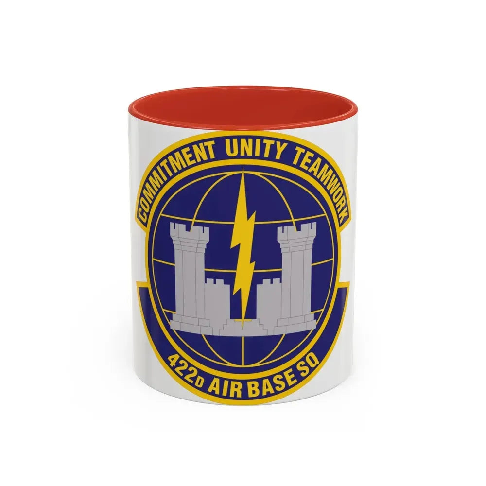 422d Air Base Squadron (U.S. Air Force) Accent Coffee Mug 11oz Red - Go Mug Yourself