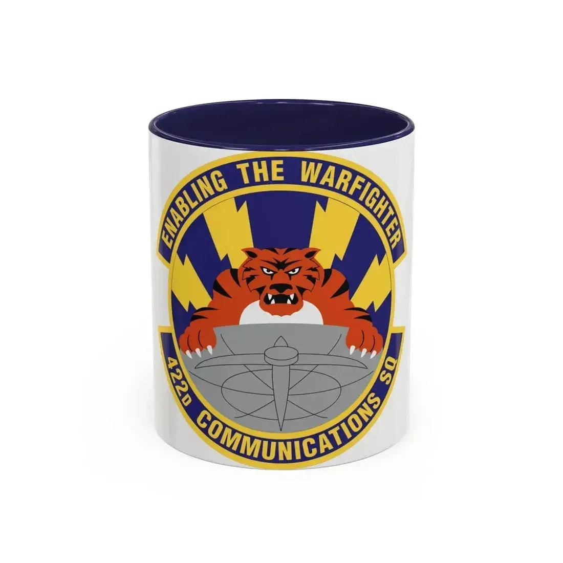 422d Communications Squadron (U.S. Air Force) Accent Coffee Mug 11oz Navy - Go Mug Yourself