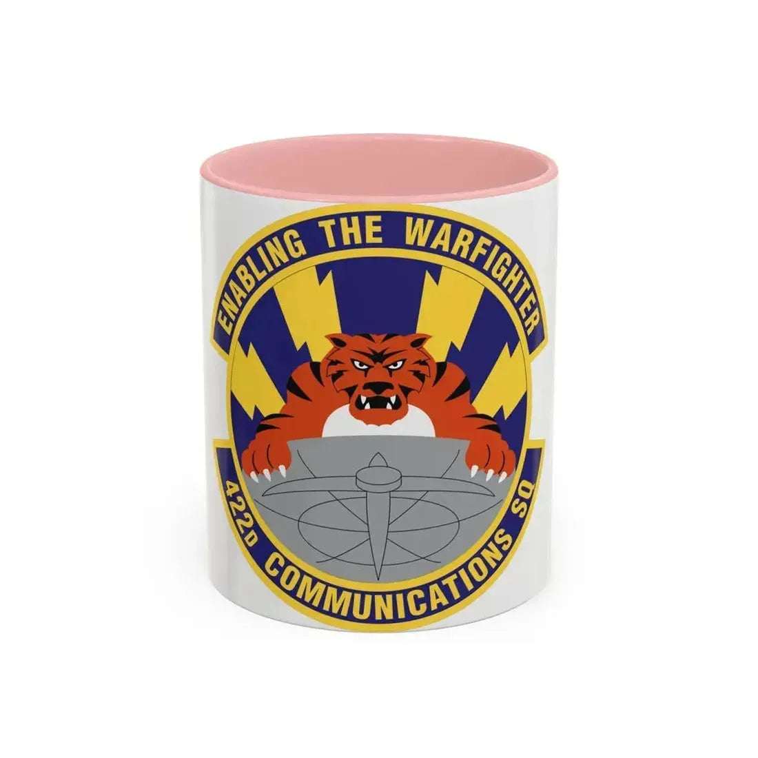422d Communications Squadron (U.S. Air Force) Accent Coffee Mug 11oz Pink - Go Mug Yourself