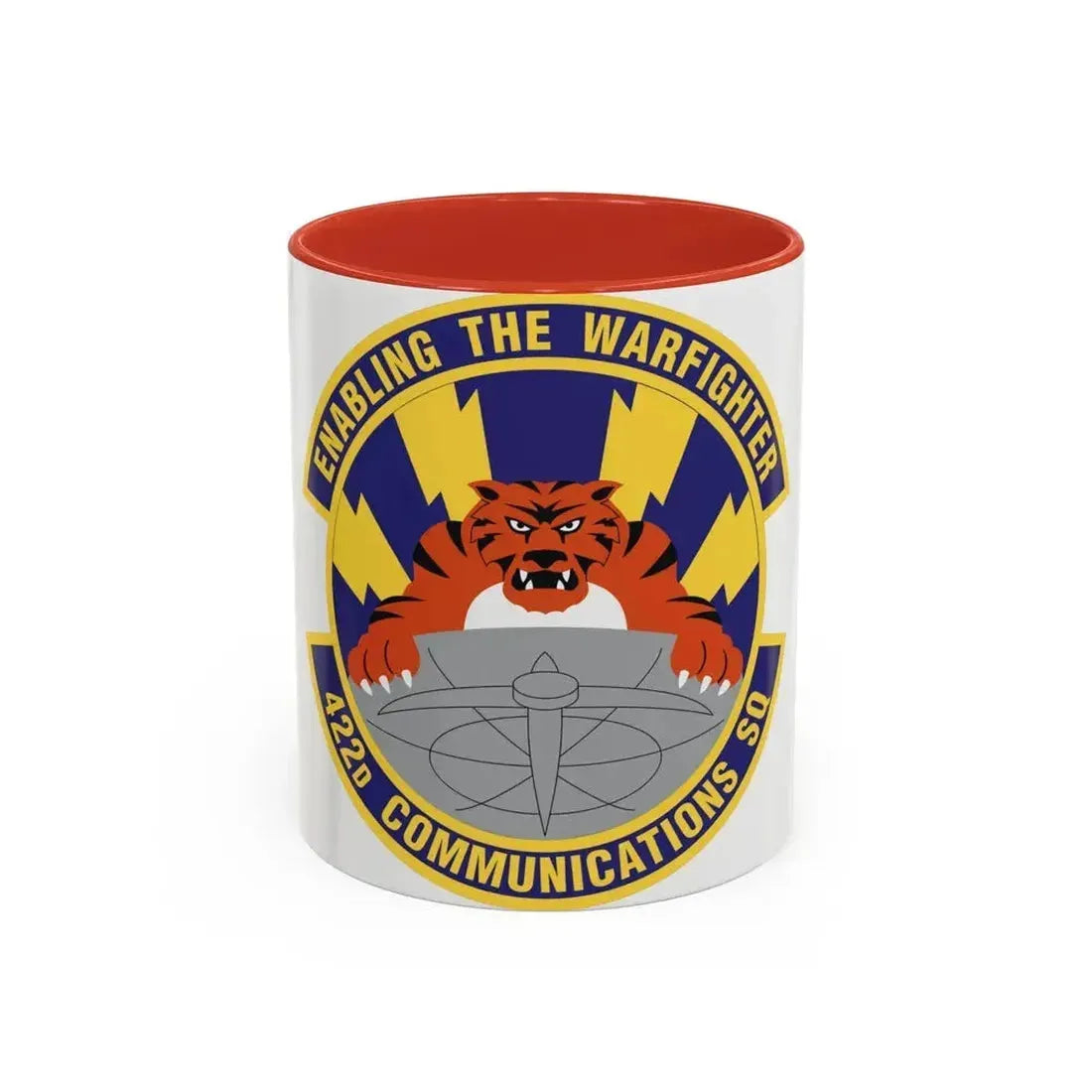 422d Communications Squadron (U.S. Air Force) Accent Coffee Mug 11oz Red - Go Mug Yourself