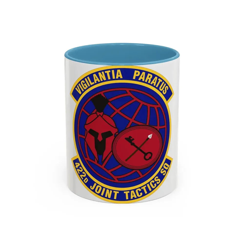 422d Joint Tactics Squadron (U.S. Air Force) Accent Coffee Mug 11oz Light Blue - Go Mug Yourself