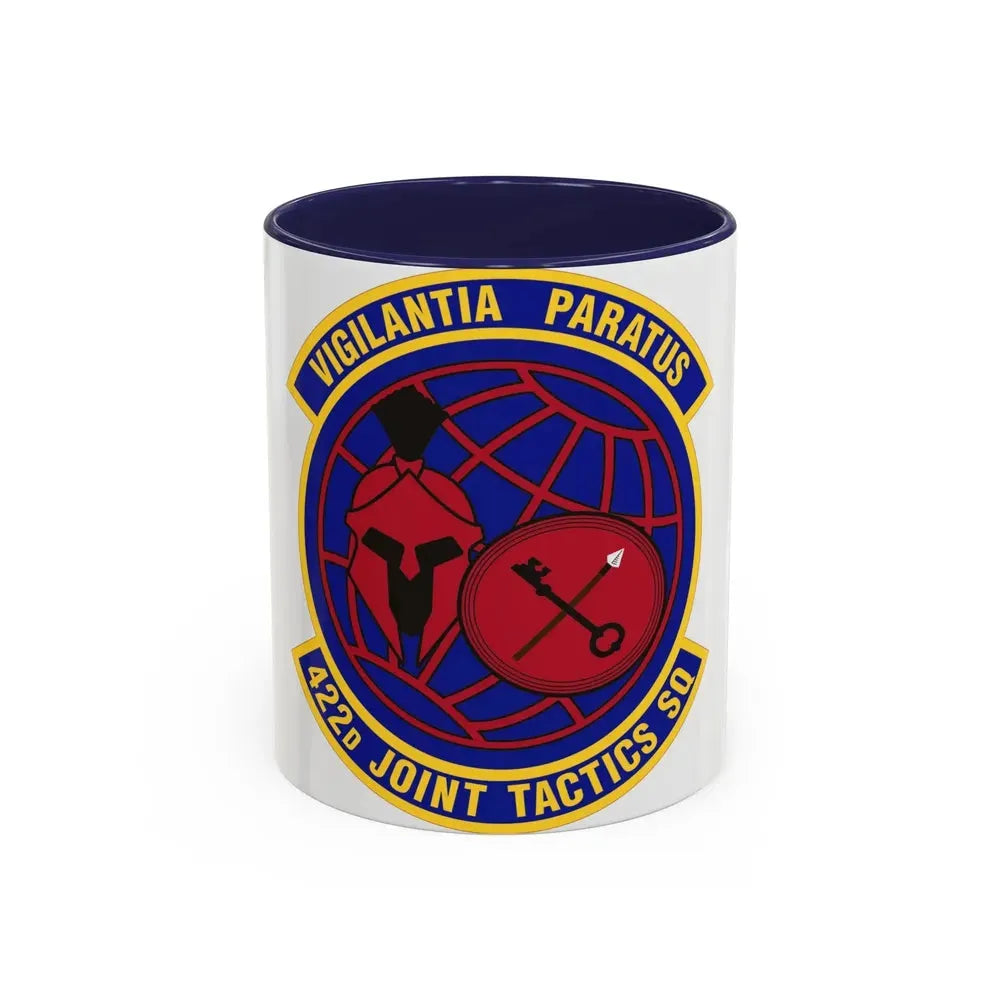 422d Joint Tactics Squadron (U.S. Air Force) Accent Coffee Mug 11oz Navy - Go Mug Yourself