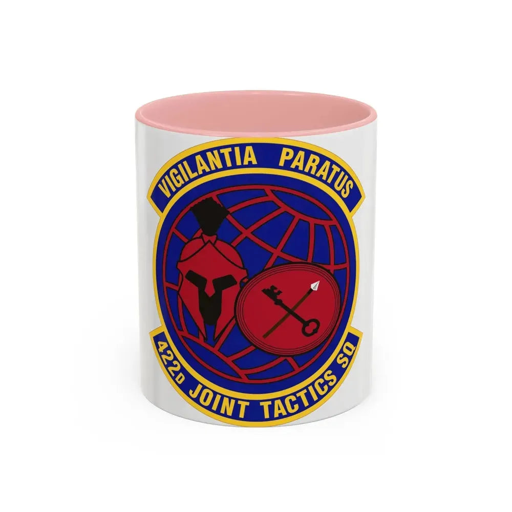 422d Joint Tactics Squadron (U.S. Air Force) Accent Coffee Mug 11oz Pink - Go Mug Yourself