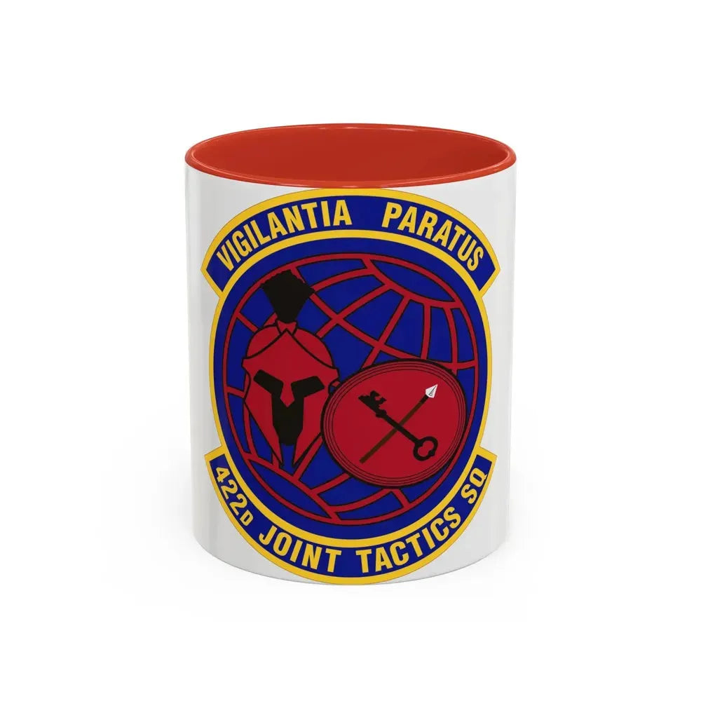 422d Joint Tactics Squadron (U.S. Air Force) Accent Coffee Mug 11oz Red - Go Mug Yourself