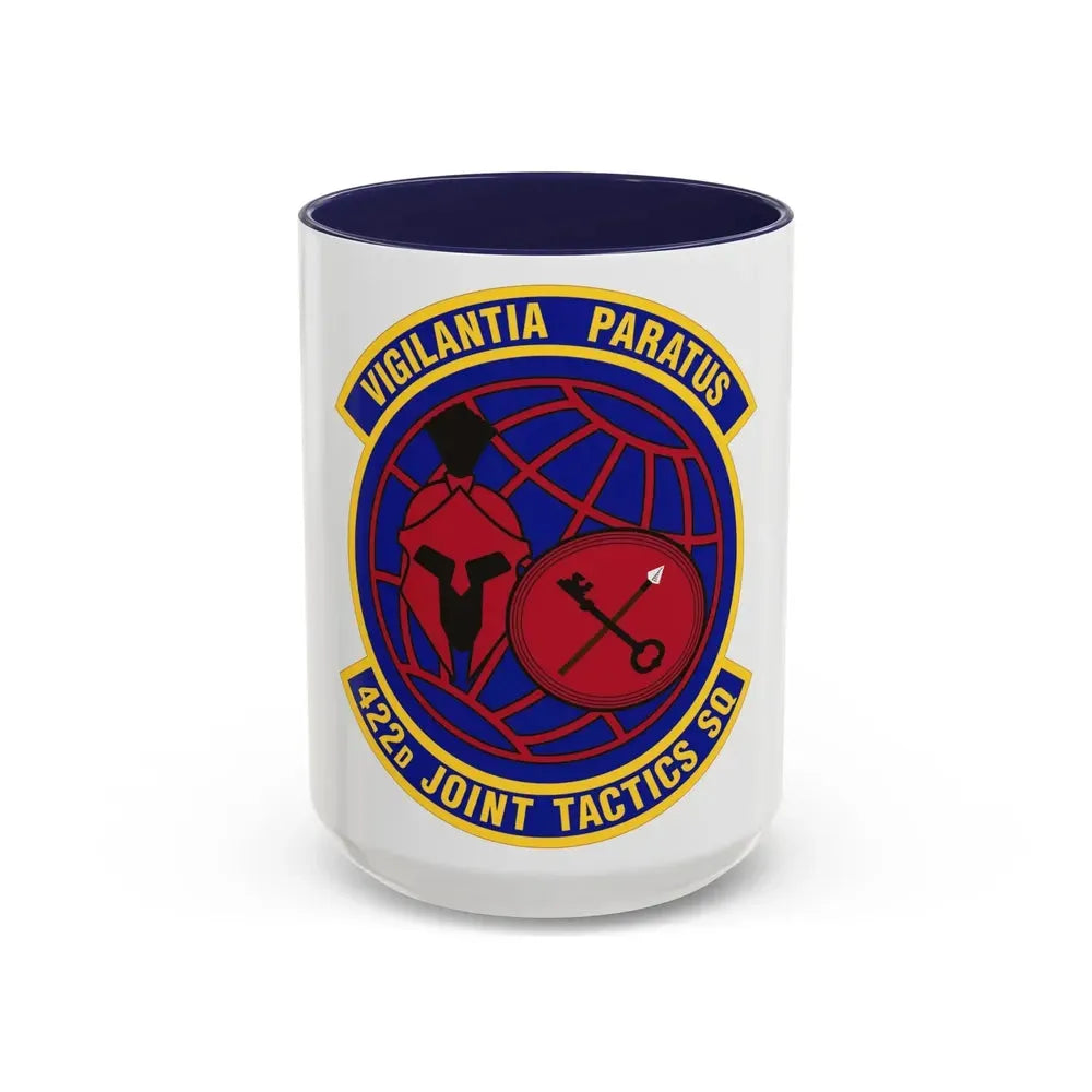 422d Joint Tactics Squadron (U.S. Air Force) Accent Coffee Mug 15oz Navy - Go Mug Yourself
