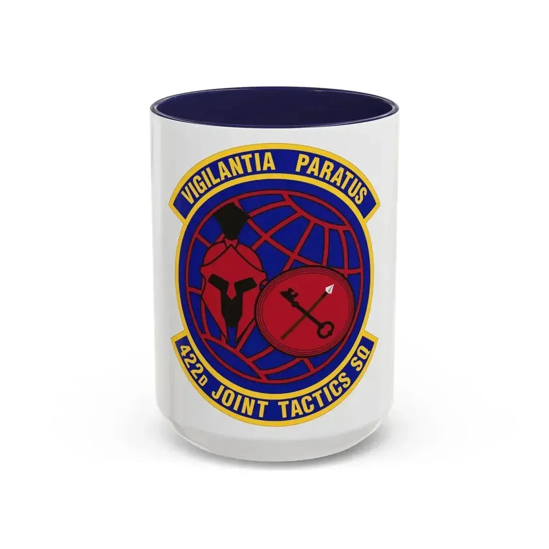 422d Joint Tactics Squadron (U.S. Air Force) Accent Coffee Mug 15oz Navy - Go Mug Yourself