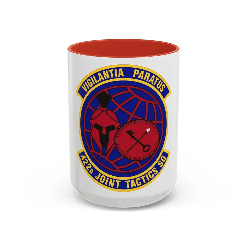 422d Joint Tactics Squadron (U.S. Air Force) Accent Coffee Mug 15oz Red - Go Mug Yourself