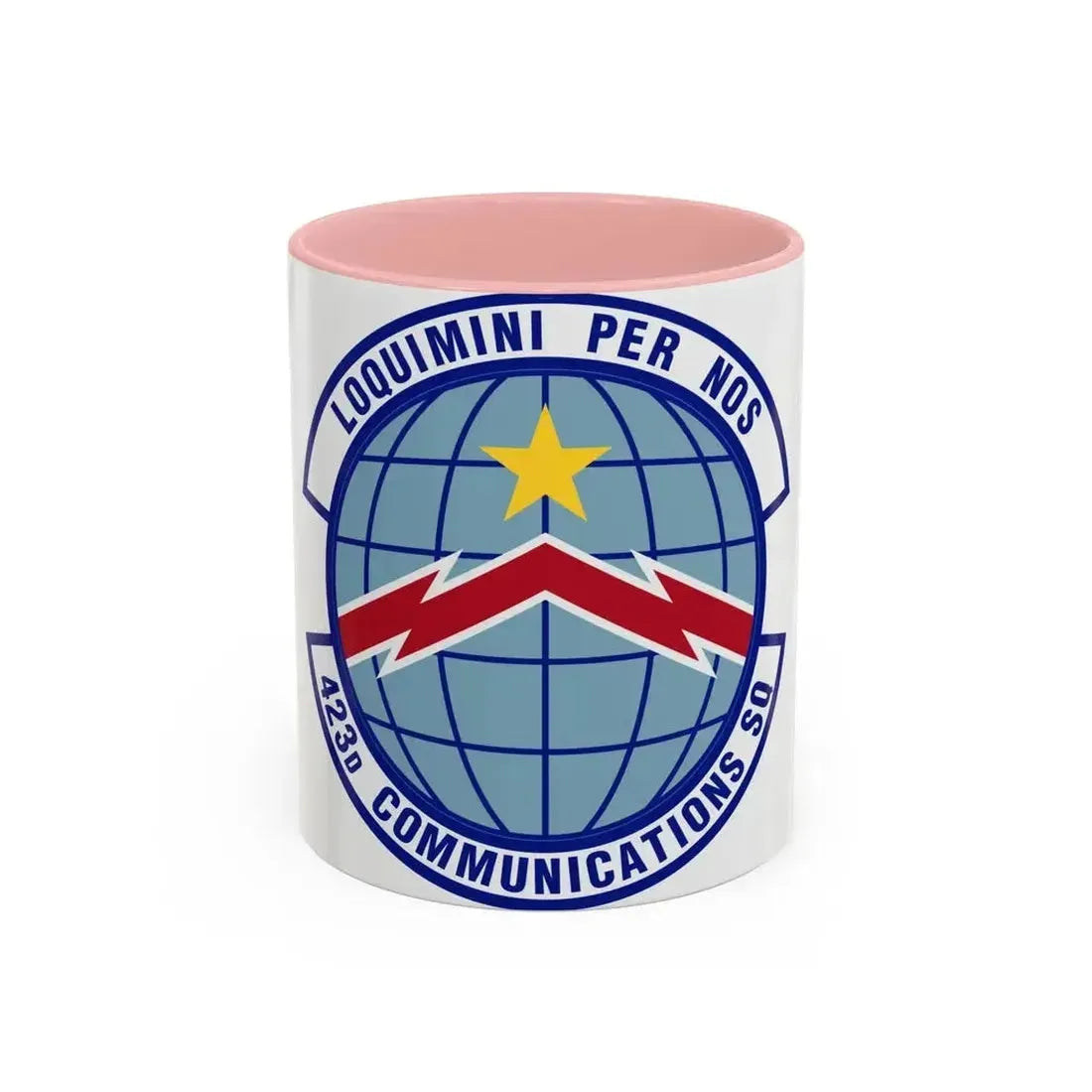 423d Communications Squadron (U.S. Air Force) Accent Coffee Mug 11oz Pink - Go Mug Yourself