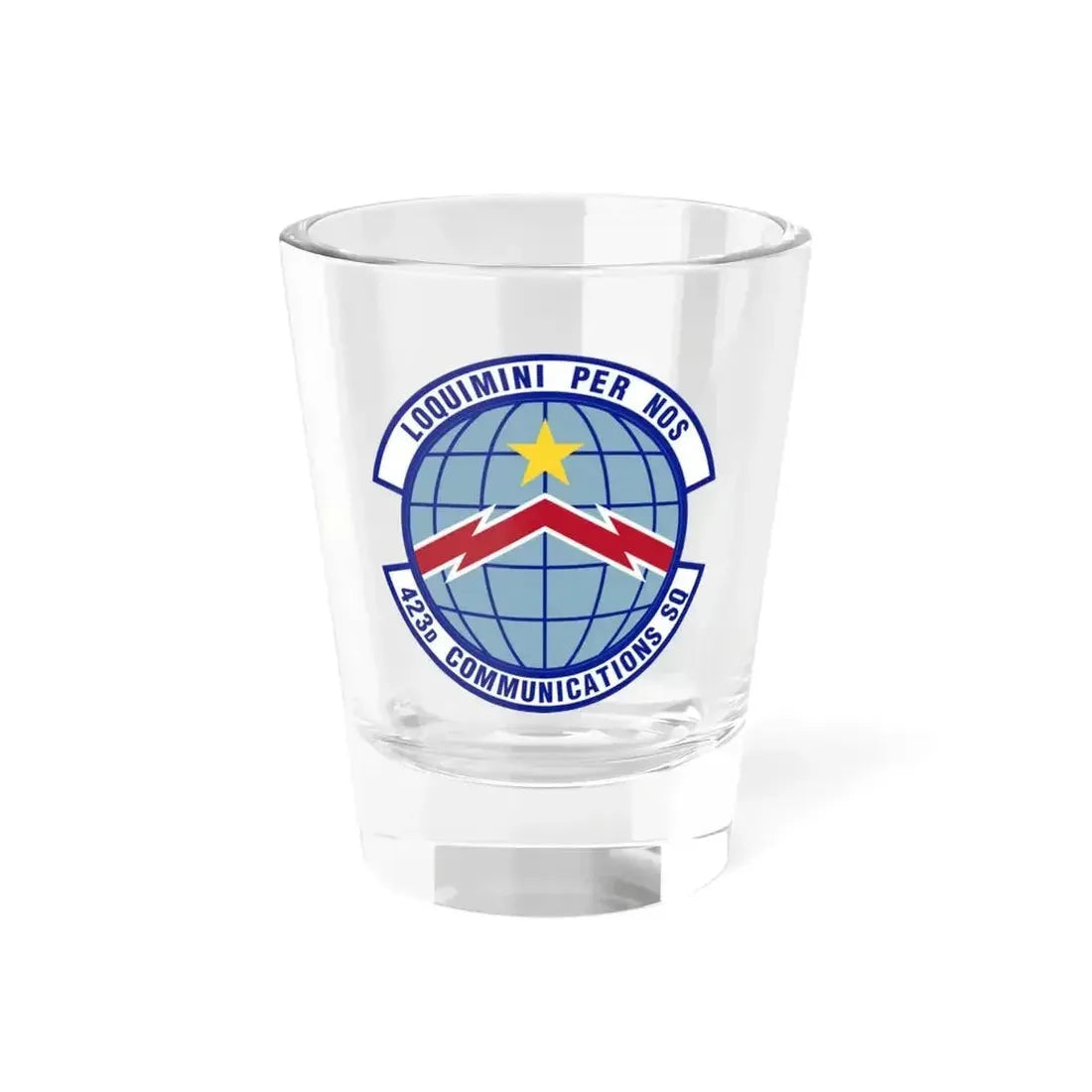 423d Communications Squadron (U.S. Air Force) Shot Glass 1.5oz - Go Mug Yourself