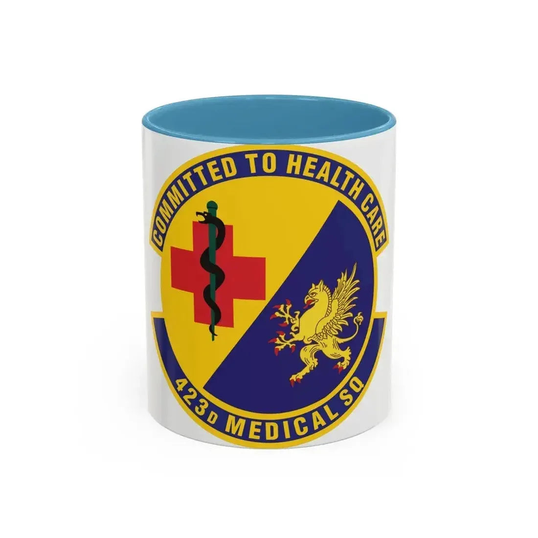 423d Medical Squadron (U.S. Air Force) Accent Coffee Mug 11oz Light Blue - Go Mug Yourself