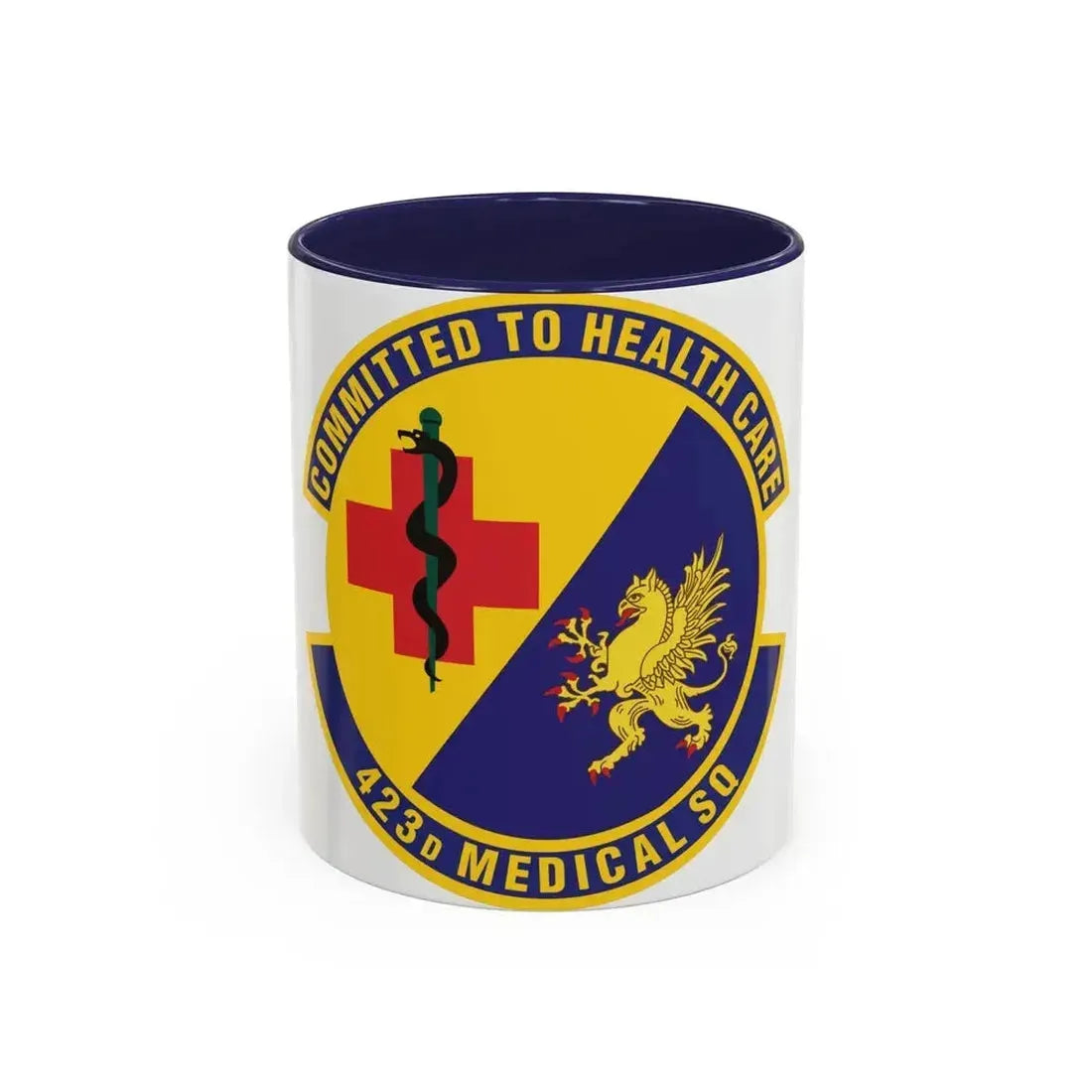 423d Medical Squadron (U.S. Air Force) Accent Coffee Mug 11oz Navy - Go Mug Yourself