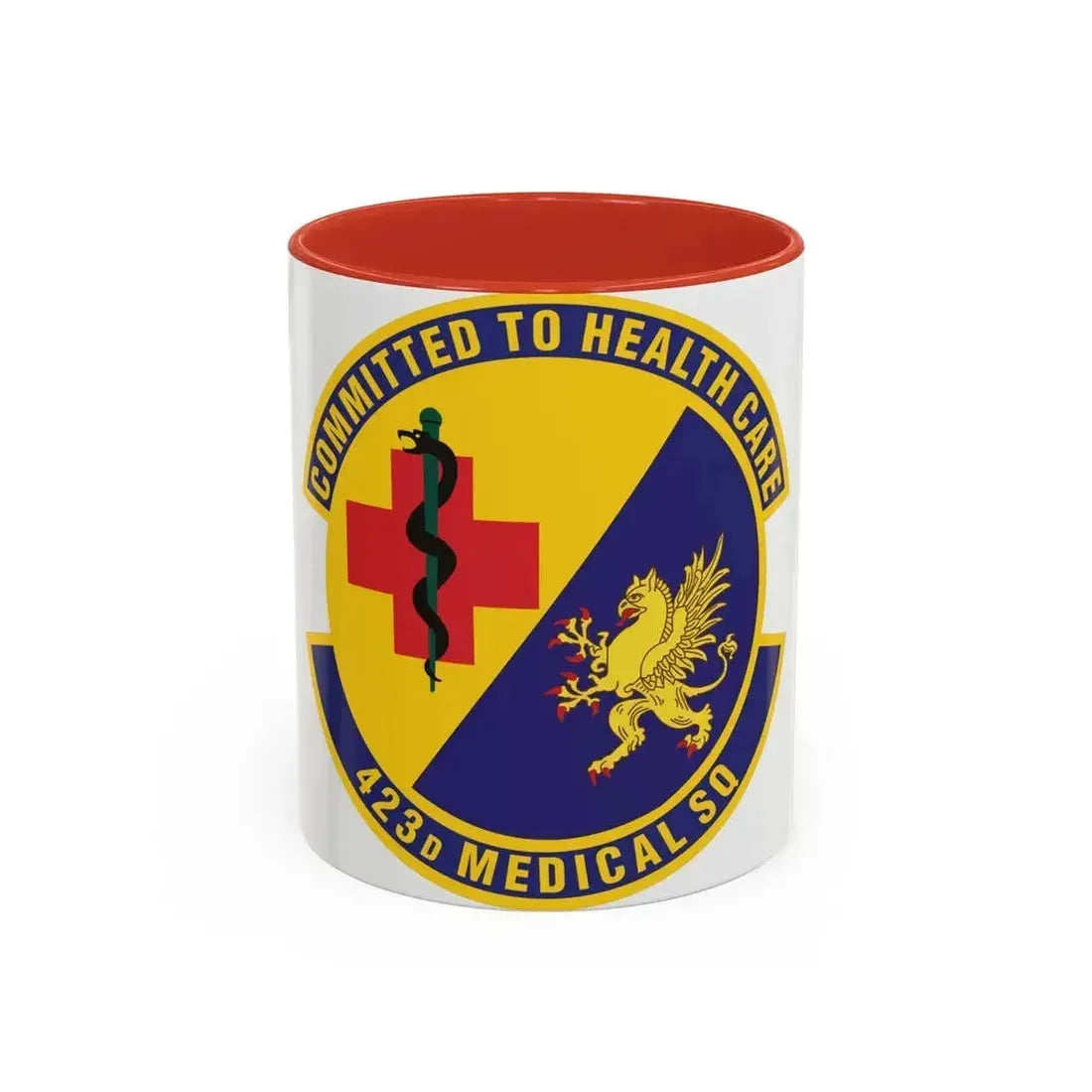 423d Medical Squadron (U.S. Air Force) Accent Coffee Mug 11oz Red - Go Mug Yourself