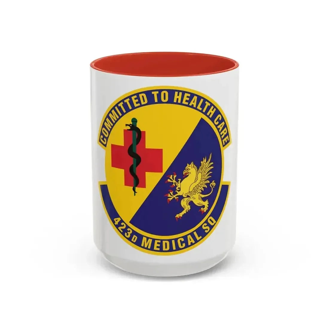 423d Medical Squadron (U.S. Air Force) Accent Coffee Mug 15oz Red - Go Mug Yourself