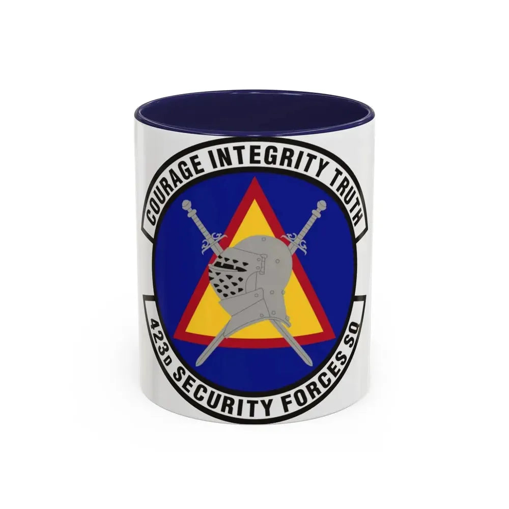423d Security Forces Squadron (U.S. Air Force) Accent Coffee Mug 11oz Navy - Go Mug Yourself