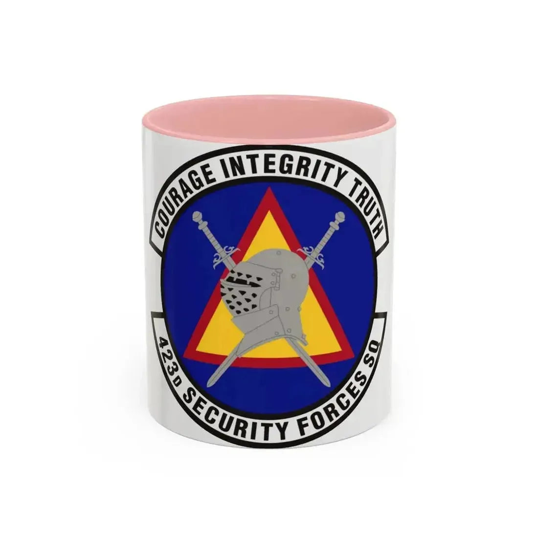 423d Security Forces Squadron (U.S. Air Force) Accent Coffee Mug 11oz Pink - Go Mug Yourself