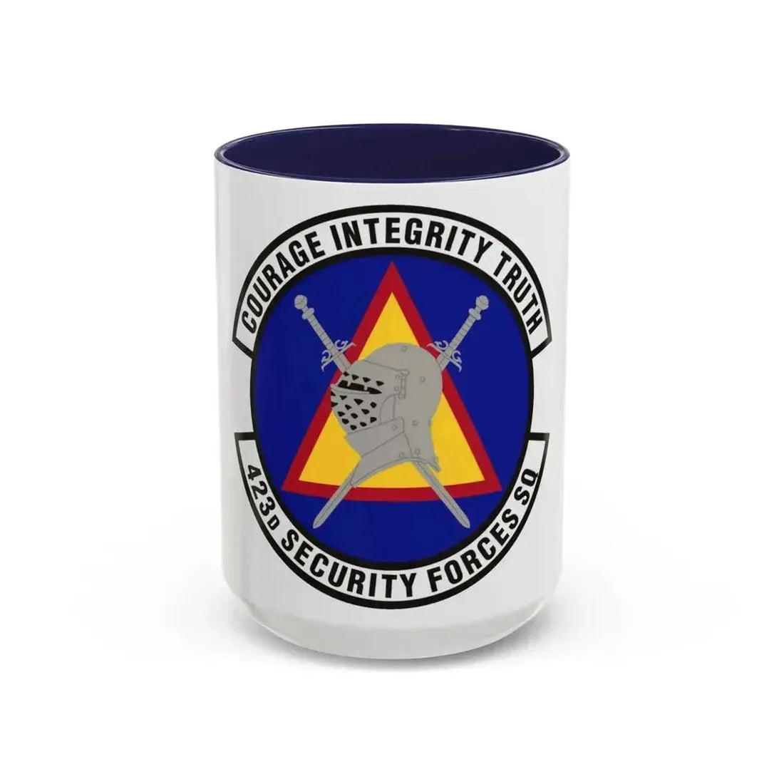 423d Security Forces Squadron (U.S. Air Force) Accent Coffee Mug 15oz Navy - Go Mug Yourself