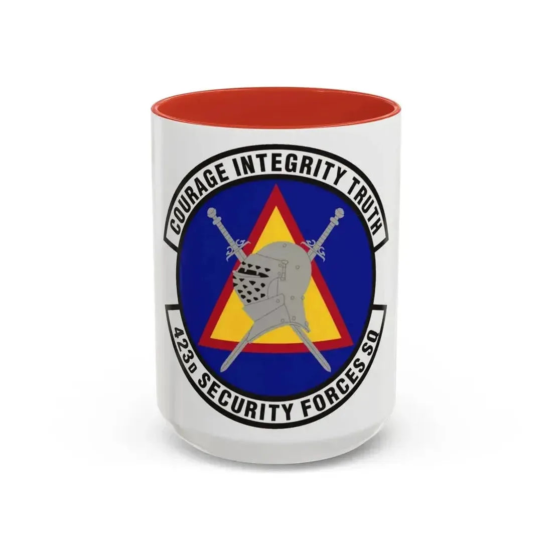 423d Security Forces Squadron (U.S. Air Force) Accent Coffee Mug 15oz Red - Go Mug Yourself