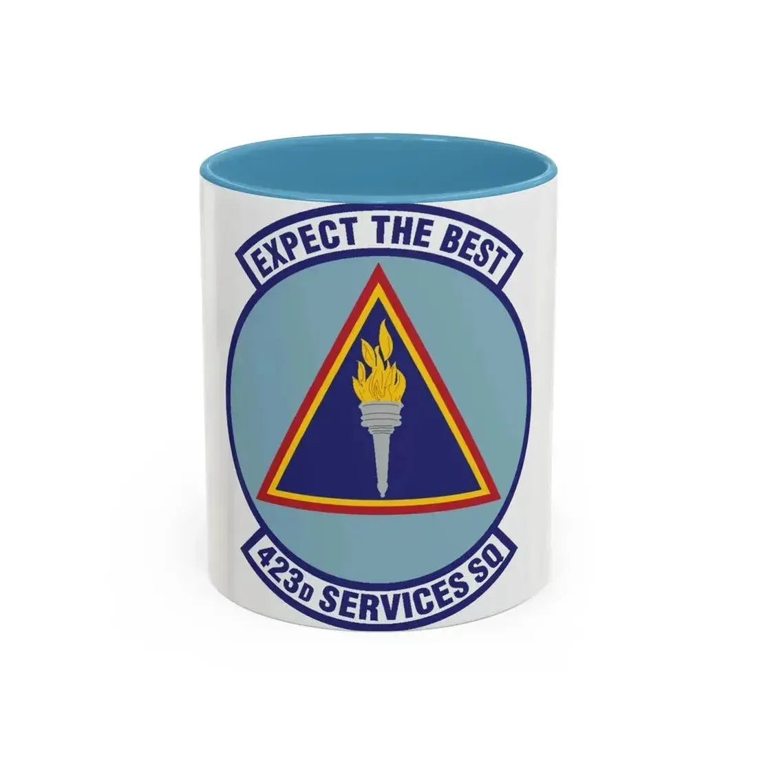 423d Services Squadron (U.S. Air Force) Accent Coffee Mug 11oz Light Blue - Go Mug Yourself