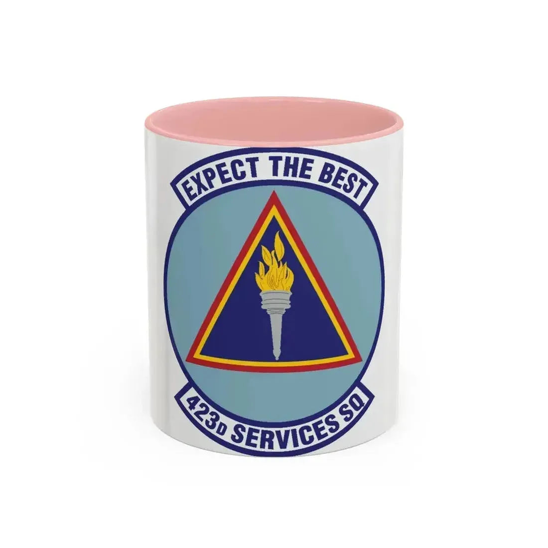423d Services Squadron (U.S. Air Force) Accent Coffee Mug 11oz Pink - Go Mug Yourself