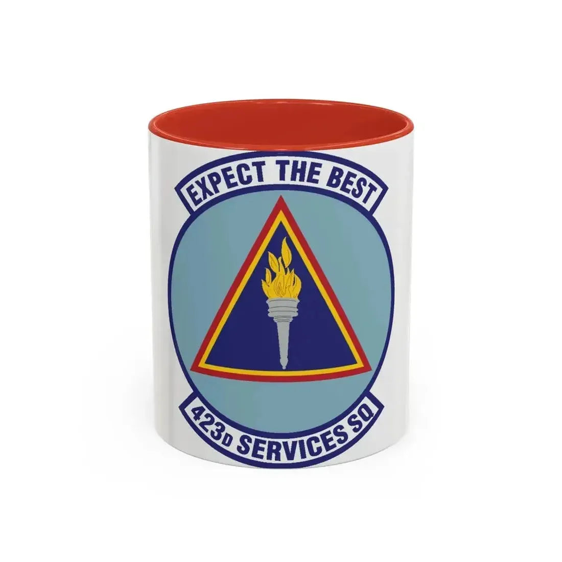 423d Services Squadron (U.S. Air Force) Accent Coffee Mug 11oz Red - Go Mug Yourself