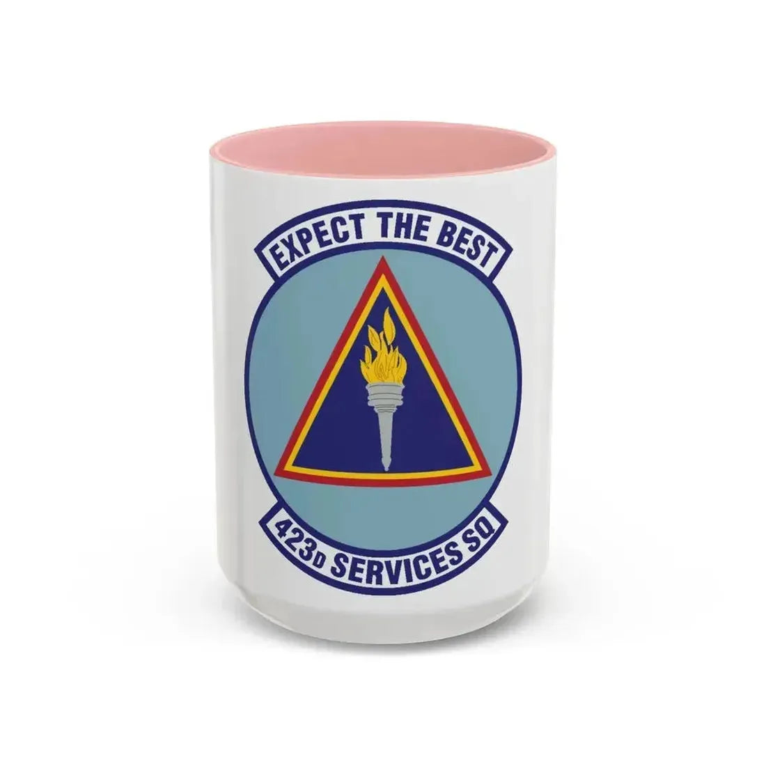 423d Services Squadron (U.S. Air Force) Accent Coffee Mug 15oz Pink - Go Mug Yourself